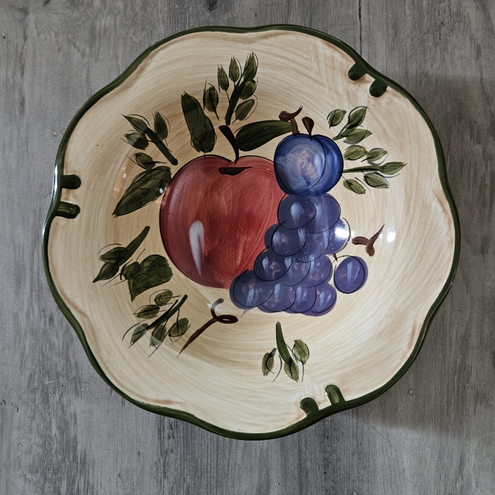 Hand-Painted Fruit Bowl